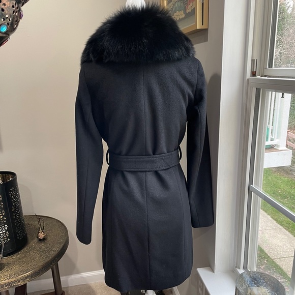 Sophia Cashmere Fox Fur Coat 2 - Picture 4 of 9